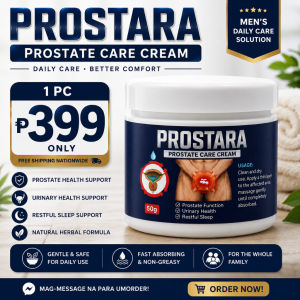 PROSTARA Prostate Care Cream 50g Men’s Urinary & Prostate Daily Comfort Massage Cream