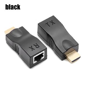 1Pair 30M 1080P HDMI Network Extender Transmitter Receiver CAT5e/6 Signal Adapter for HDTV HD TV DVD