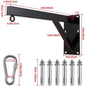 Wall Mount Punching Bag Hanger Boxing Bag Mounting Bracket for Home Gym Fitness Training