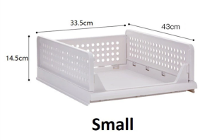 Stackable Storage Modular Foldable Clothes Organizer Box Wardrobe Drawer Divider Space Saving Shelf Storage Bins Same Base 2 Heights for Clothes Jeans Towels Undergarments Home Closet Organization Foldable Storage Box SG Ready Stock