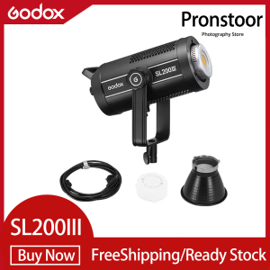 Godox SL200III 200W 5600K White Version LED Video Light Bowens Mount Daylight Balanced 2.4G Wireless X System Control by APP