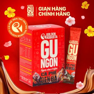 Cà phê GU NGON - Đen Đá - Có Đường - GU NGON - 15 gói x 16gr