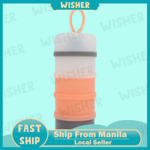 Baby formula dispenser box portable milk powder box four layers large capacity snacks dispenser box