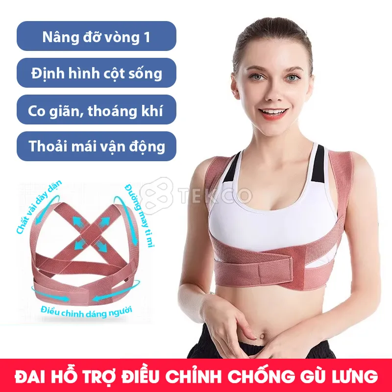 Đai Chống Gù Lưng Nam Nữ, Bảo Vệ Vòng 1 - Đai Đeo Hỗ Trợ Tư Thế