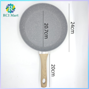 Wajan Marble Coating Granite Fry Pan Non Stick Anti Lengket Panci 24 26 28 cm - RCI Mart