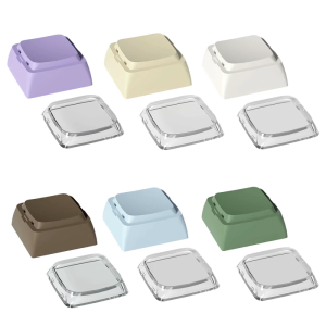 8pcs XDA Height Backlight Keycap Set for Mechanical Keyboards with Durability PBT+PC in Classical Color