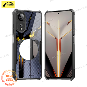 NANU for ZTE Nubia Neo 2 5G Phone Case MagSafe Magnetic Selfie Mirror Casing Transparent Acrylic Four Corner Shockproof Camera Lens Protection Slim Thin Cover