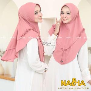 AliMaMa - JILBAB INAYA - Hijab Kerudung Kurung Instant Jersey Airis Wanita Muslim Murah Medan