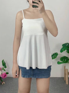 ชุดเซ็ตน่ารัก สไตล์เก๋ เสื้อแขนกุด+กระโปรงยีนส์