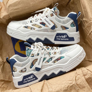 AU New summer mens shoes breathable canvas shoes Korean style trendy versatile white sneakers sports shoes casual board shoes for men