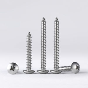 M5 M6 304 Stainless Steel Cross Large Flat Round Head Self Tapping Screw Phillips Bolt