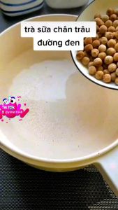 set trà sữa trân châu đường đen