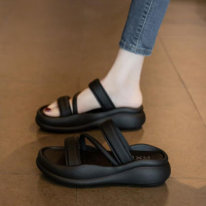 Free Shipping Thick-Soled Height-Increasing Sandals For Women Perfect For Summer Wear New Styles For Going Out Paired With Dresses Casual Beach Sandals