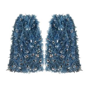 Sequins Leg Warmers Sparkles Leg Sleeves 80 Dances Party Knee High Leg Socks for Women Girls Harajuku Leg Cover Gifts