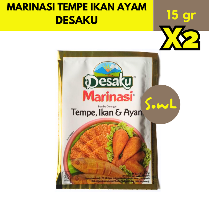 Desaku Bumbu gorengan Marinasi ayam Tempe dan Ikan goreng 15 gr X2