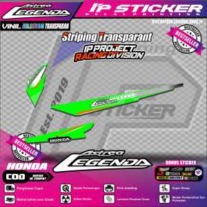 ASTREA LEGENDA (COD)  STIKER STRIPING MOTOR HONDA ASTREA LEGENDA STIKER LIST STIKER MOTOR DESAIN RACING HOLOGRAM DAN TRANSPARAN BISA COD IP.KODE 11