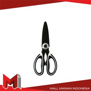 MallMainan-C998 Gunting Dapur Serbaguna Stainless Tahan Karat Set Tutup / Gunting Ayam Ikan Daging Sayuran Praktis / Gunting Pembuka Walnut dan Tutup Botol Kitchen Shear Import