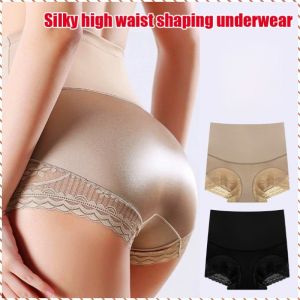 Panties Silky Hip Lifting Tummy Trimming Triangle Underwear for Women