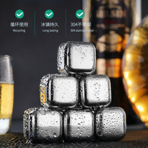 304 stainless steel ice cubes metal ice coffee beverage fast freezing ice