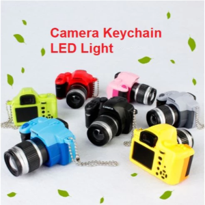 Mini Camera Keychain with LED Flashlight keychains gift toy Key Chain