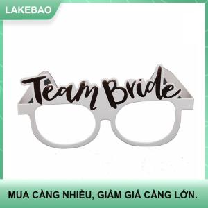 【LAKEBAO】 Bachelorette bên giấy kính Rose Gold đội cô dâu trắng cô dâu được đám cưới