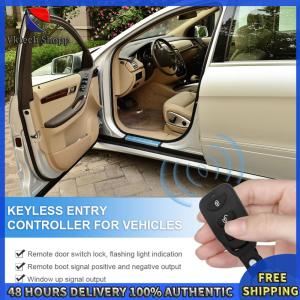 Vktech Anti-Theft Car Door Lock with Keyless Entry - 12V Security Alarm System for Peace of Mind