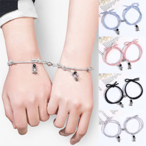 🔥Orfila 2PCS Magnetic Couple Bracelet Love Friendship Rope Braided Bracelet Astronaut Series Valentines Day gift 👍 COD