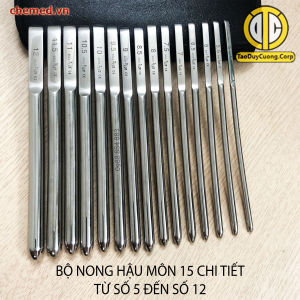 Bộ nong hậu môn 15 chi tiết gold tier pakistan