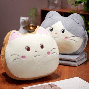 Ấm áp thoải mái Phim hoạt hình Mèo con Bàn tay ấm hơn Chăn Ném Gối 3 trong 1 Gối ngủ thoải mái Người bạn đồng hành đáng yêu tại nhà Món quà tốt đẹp2026
