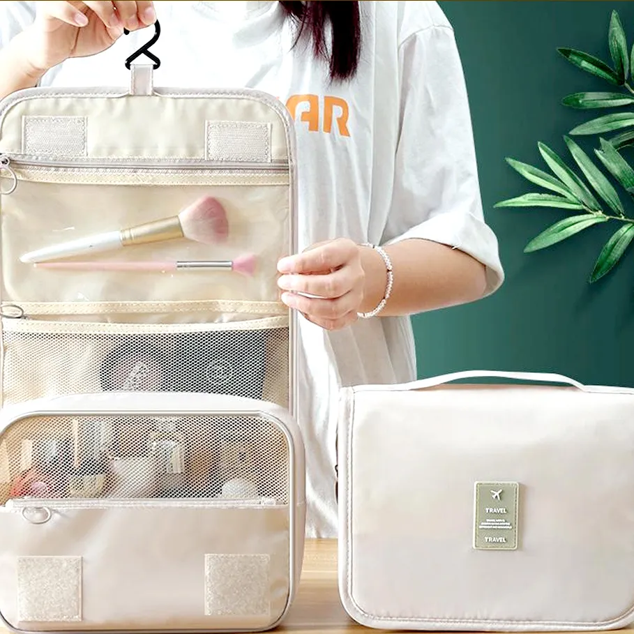Large Capacity Makeup Bag, Portable Cosmetics Storage Bag, Hanging