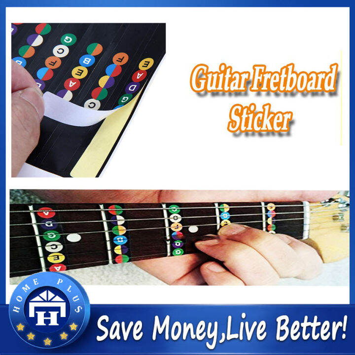 【Local delivery】 Guitar Fretboard Notes Map Labels Sticker Fingerboard Fret Decals for 6 String Acoustic Electric Guitarra Guitar Scale Sticker