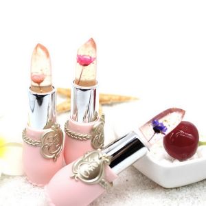 Transparent Flower Changed Color Lipstick Moisturizer Pink Jelly Flower Makeup Temperature Lipstick Long-lasting Lipbalm Gincu
