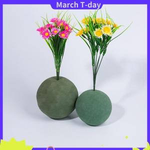 March 1ชิ้น9 12 15ซม. ทรงกลมสีเขียวดอกไม้แห้งลูกบอลฟองน้ำโคลนตกแต่งช่อดอกไม้เครื่องมือจัดดอกไม้สด