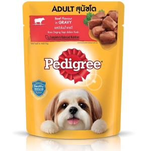 130g Pedigree Wet Pouch Dog All Stages Adult Puppy Wet Food Pet Needs