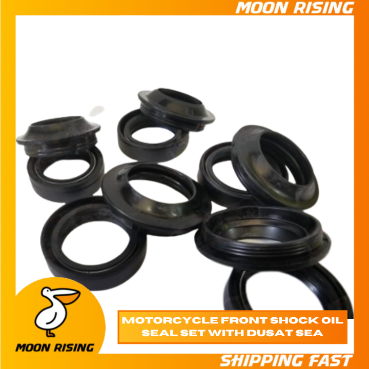 MOTORCYCLE FRONT SHOCK OIL SEAL SET WITH DUSAT SEAL XRM TMX [MOON