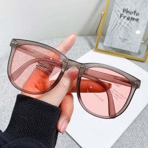 FG Kacamata Hitam Wanita Lipat Korea Fashion Kacamata Gaya Pantai Terbaru Bisa di LIPAT Sunglasses Anti-UV Wanita Pria K52 1991