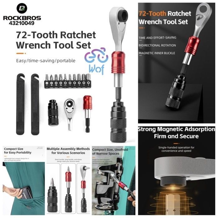 ROCKBROS 43210049 Kunci Set Wrench Tools Kit Sepeda Multifungsi
