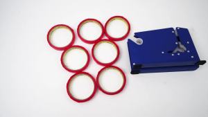 Steel Tape Bag Sealer Machine with 7 Adhesive Tape Heavy Duty Metal Produce Bag Sealing Taper Dispenser Plastic Bag Sealer Poly Bag Sealer for Ground Meat Packaging System large