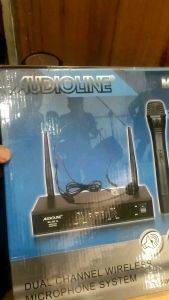 Mic wireless murah bagus cocok untuk keperluan meeting presentasi khotbah imam demo 2mic gemgam battre A2 hemat
