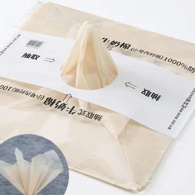 JUNGLEPIA 38Pcs Milk Cotton Flower Wrapping Paper Waterproof Wedding Bouquet Wrapping Material Portable High Quality Flower Packaging Paper