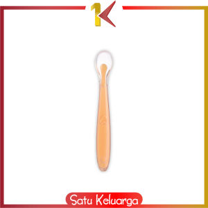 SK-C1026 Sendok Bayi MPASI Bahan Silikon Lentur Peralatan Makan Bayi BPA FREE / Baby Spoon Import
