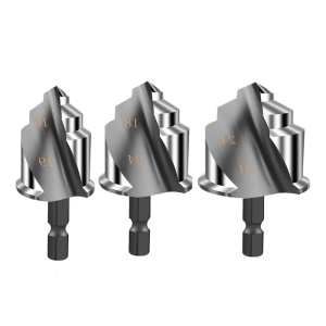 High Efficiency Multi Purpose Pipe Deburring With Hexagonal Shank Stability And Stepped Cutting Edge Design