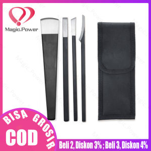 3/4 Pcs/set pedicure knife tools kuku cantenganKutikula Kering Mati Kulit Remover Kuku Cuticle Nipper stainless pisau merawat kaki