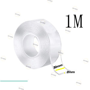Nano Tape Double-Sided Tape Home Multi-Functional Strong Sticky Non-Trace Tape Washable Reusable Tape (Width 3Cm) 1M/3M/5M