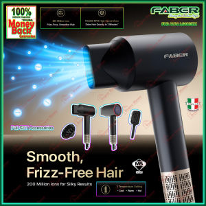 Faber Hair Dryer FHD AURA LG1803BK [Full SET Accessories]