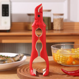 Doesnt hurt the cups and bowls bottle opener Bowl Holder Ergonomics Rich color choices Onehanded use Cute and interesting styling Silicone antiscald clip
