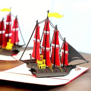 1pc 3D Card Pop Up Birthday Card With Envelope Birthday Card For Boy Son Kid Toddler Fathers Day