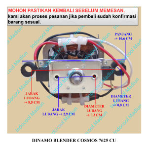 DC7C MESIN BLENDER / MOTOR DINAMO BLENDER / DINAMO BLENDER COSMOS 7625 CU