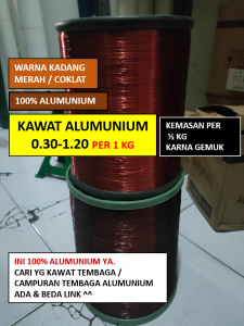 Kawat Alumunium Murni - Per 1 Kg - Kawat Gulung Dinamo Trafo