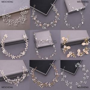[COD] WEICHENG Women Headbands Rhinestone Flower Headband Wedding Hair Accessories For Women Bridal Headband Hair Jewelry Wedding Accessories